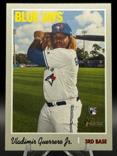 Vladimir Guerrero Jr. Topps 2019 Heritage High Number #504 Rookie RC Blue Jays