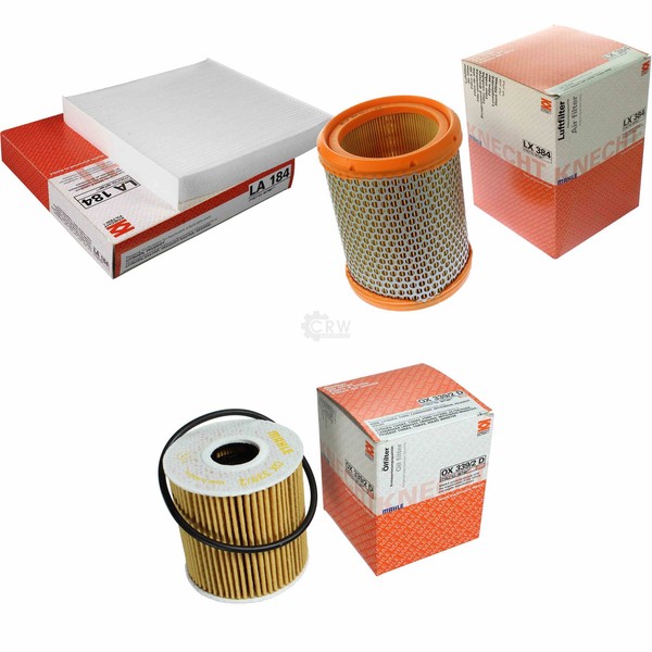 Mahle / Knecht Innenraumfilter LA 184 Luftfilter LX 384 ÖLfilter OX 339/2D-image