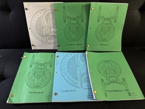 Original Cast Used Star Trek Enterprise Production Shooting Scripts  Lot of 6