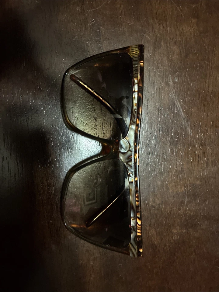 Gafas de sol Laura Biagiotti vintage máscara cuadrada gran tamaño tortuga marrón Cindy Foto 2 de 4