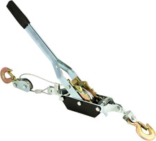 2 Ton Dual Gear Power Puller Come Along Hoist 6ft Cable 1 Ton Lift Winch HD