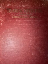Teaching Literature  Greenlaw-Miles  Paperback  1926    Scott, Foresman & Co