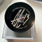 Alexis Lafreniere Signed Official NHL New York Rangers  Game Puck  — photo 1