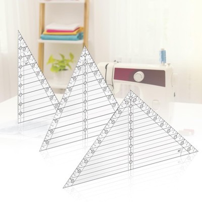 Acrylic Triangle Quilting Ruler Templates 30 45 60 Angles 10 Inch 3 PCS Sewing