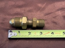 CO2 Regulator to Nitrogen Gas Tank Adapter Brass CGA580 Male to CGA320 Male
