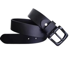 Men's Genuine Leather Belt 1.5" width Handmade with Strong Buckle
