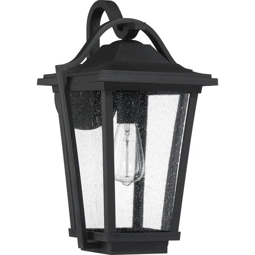 Darius 1-Light Outdoor Wall Lantern in Earth Black - Picture 2 of 6