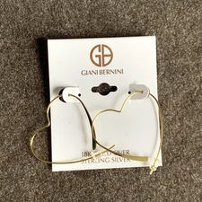 Giani Bernini Wire Heart Threader Earrings in 18k Gold-Plated Sterling Silver
