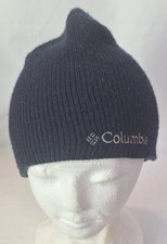 Navy Blue Columbia Beanie OSFM Headwear Outdoor Unisex