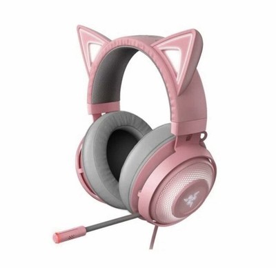 Razer Kraken Quartz Over the Ear Headset Pro 2 USB Headphones Gaming Pink