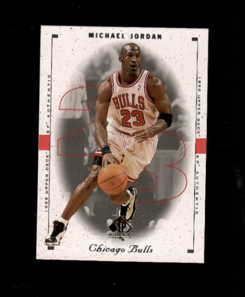 Michael Jordan 1998-99 SP Authentic Chicago Bulls Sample/Promo NBA Card #23