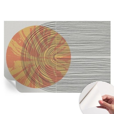 Removable Wallpaper Art Self Adhesive Abstract Modernity Energy Of Lines