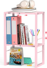 Locker Organizer Shelf Pink, Metal Adjustable Width and Height, Ideal Locker for