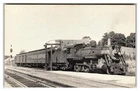 Boston & Maine 1493 Steam Train Claremont Junction NH 1952 Postcard