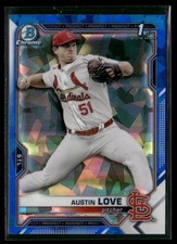 2021 Bowman Draft Sapphire Edition #BDC-164 Austin Love