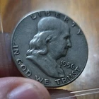 1956 Franklin Half Dollar 90% Silver US Coin Circulated Liberty Bell