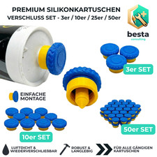 Silikonkartuschen Verschlusskappe 3/10/25/50 ...
