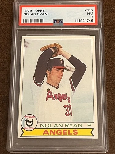 1979 Topps Baseball - #115 Nolan Ryan Angels Near Mint NM PSA 7 (Set Break)
