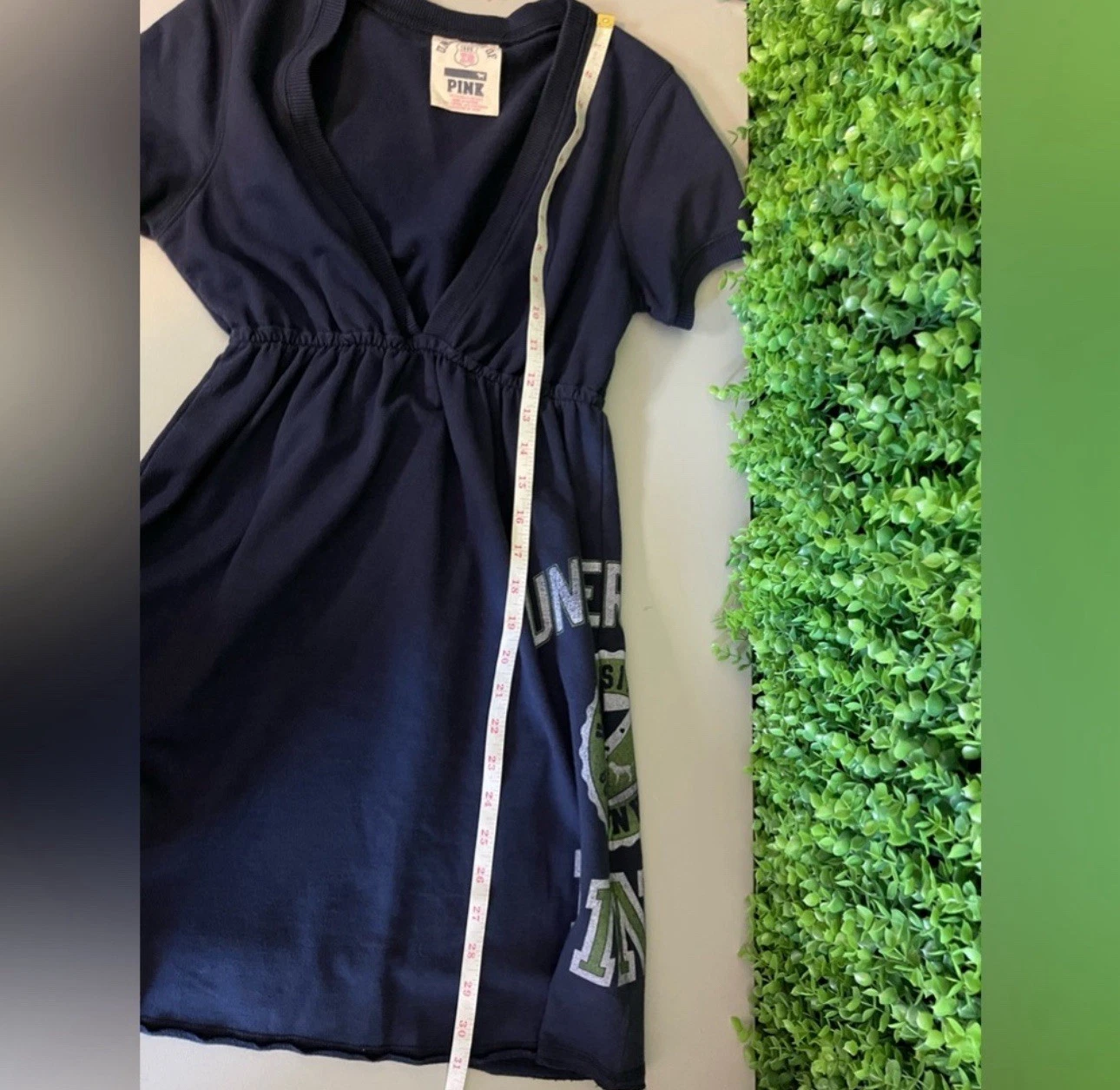 UNDERCOVER Abito vintage Victoria's Secret rosa Y2K French Terry taglia XS