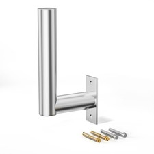 Antenna Pole Mount L-Type for Outdoor Antenna - Universal 12" Length Outside ...
