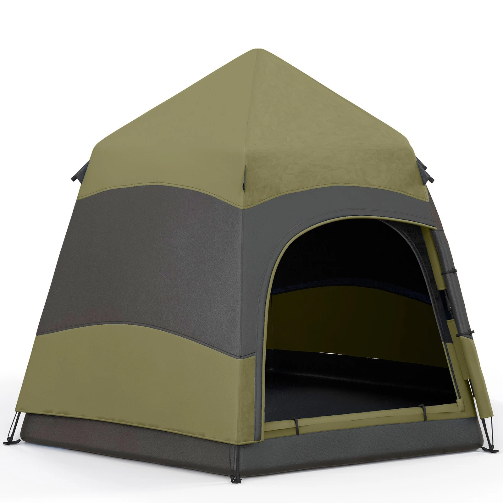 Outsunny 4 Person Camping Tent Festival Hiking Shelter, Dark Green
Opens in a new window or tab