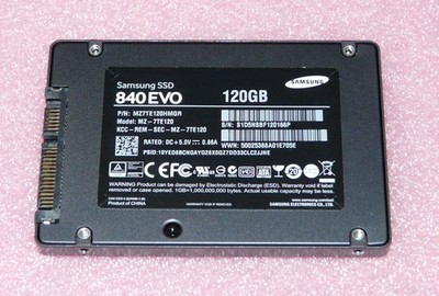 120GB Samsung SSD 840 EVO MZ-7TE120 Solid State Drive Festplatte SATA 6,3cm/2,5''