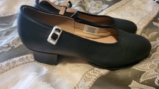 Bloch womens sz 6 Techno Tap Shoes 3T Black Dance Leather Mary Jane