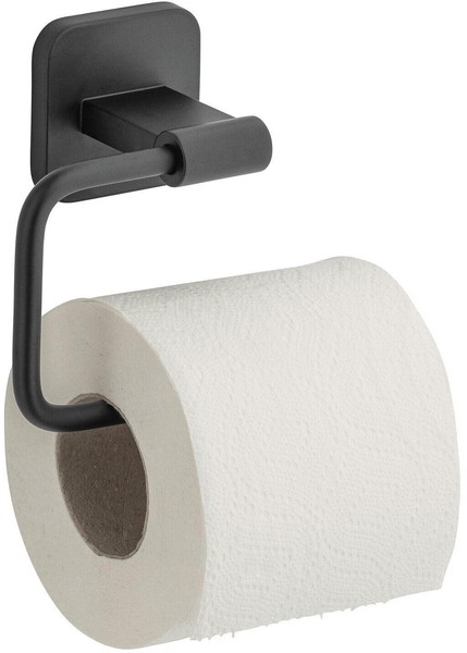 Wenko Porto Black Turbo-Loc® Toilettenpapierhalter, Befestigen Ohne Bohren-image