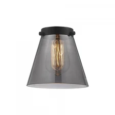 Innovations Franklin Restoration 6" Small Cone Light Smoke Glass Shade G63