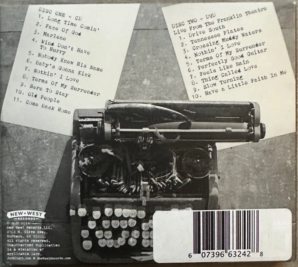 Terms Of My Surrender von John Hiatt  (CD+DVD, 2014) Digipak - Bild 2 von 3