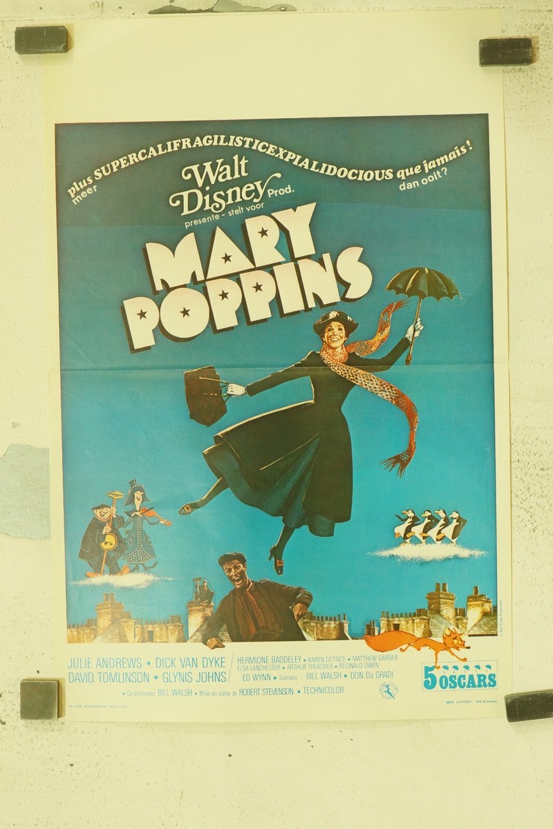 MARY POPPINS movie poster ORIGINAL (54X35), WALT