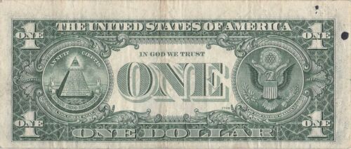 1969D mis cut shifted print error D run B district B40118100D one dollar bill $1 - Picture 2 of 2