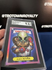 2022 Topps Gpk X Mlb #1b Alien Acuna Pink Foil 54/99 Ronald Acuna