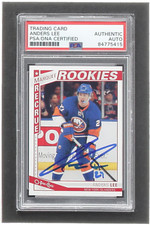 Anders Lee Signed 2013-14 O-Pee-Chee #559 RC (PSA) - Rookie Card