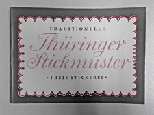 Traditionelle Th&uuml;ringer Stickmuster Freie Stickerei Heft A6 DDR 1984