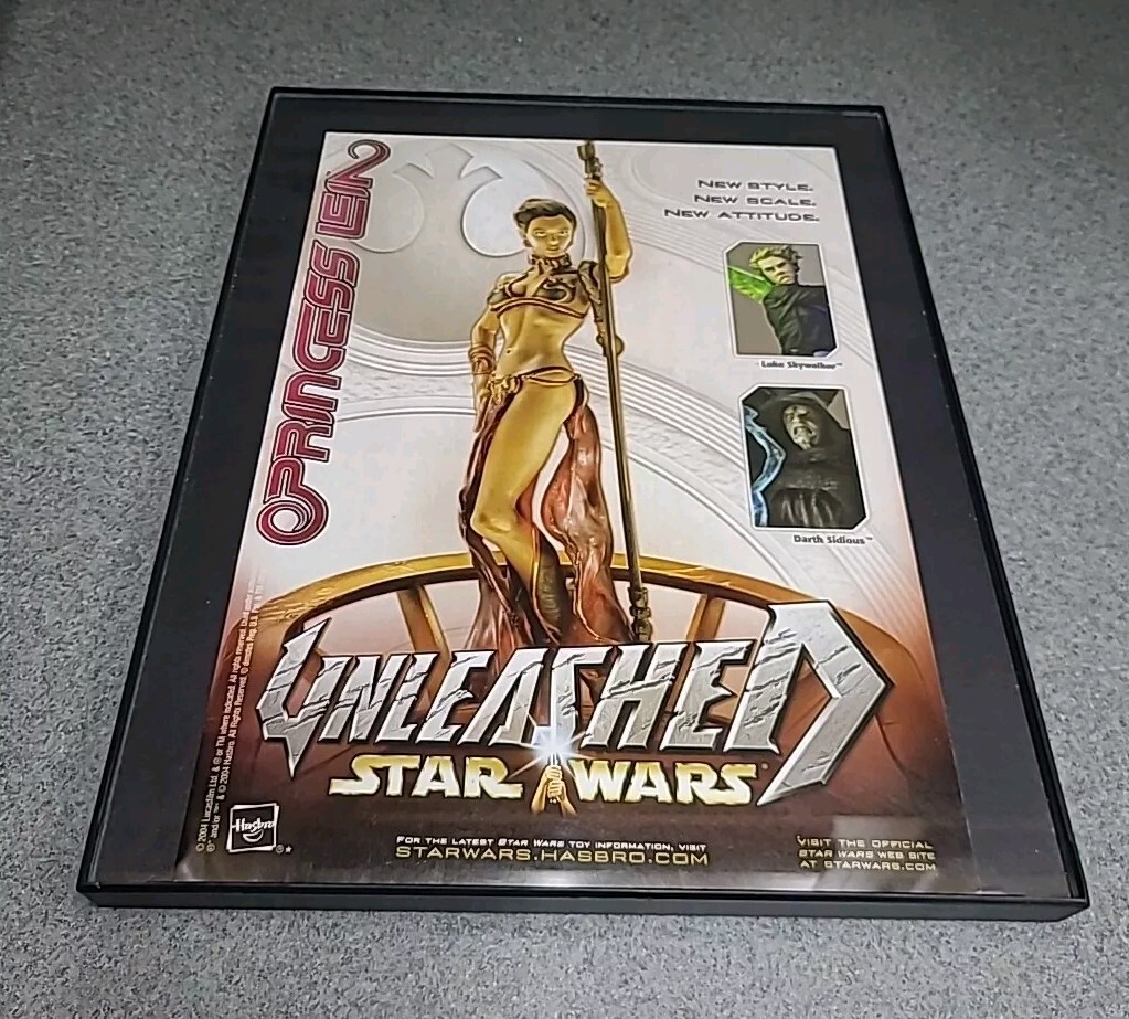S Princess Leia 2004 Print Ad Framed 8.5x11