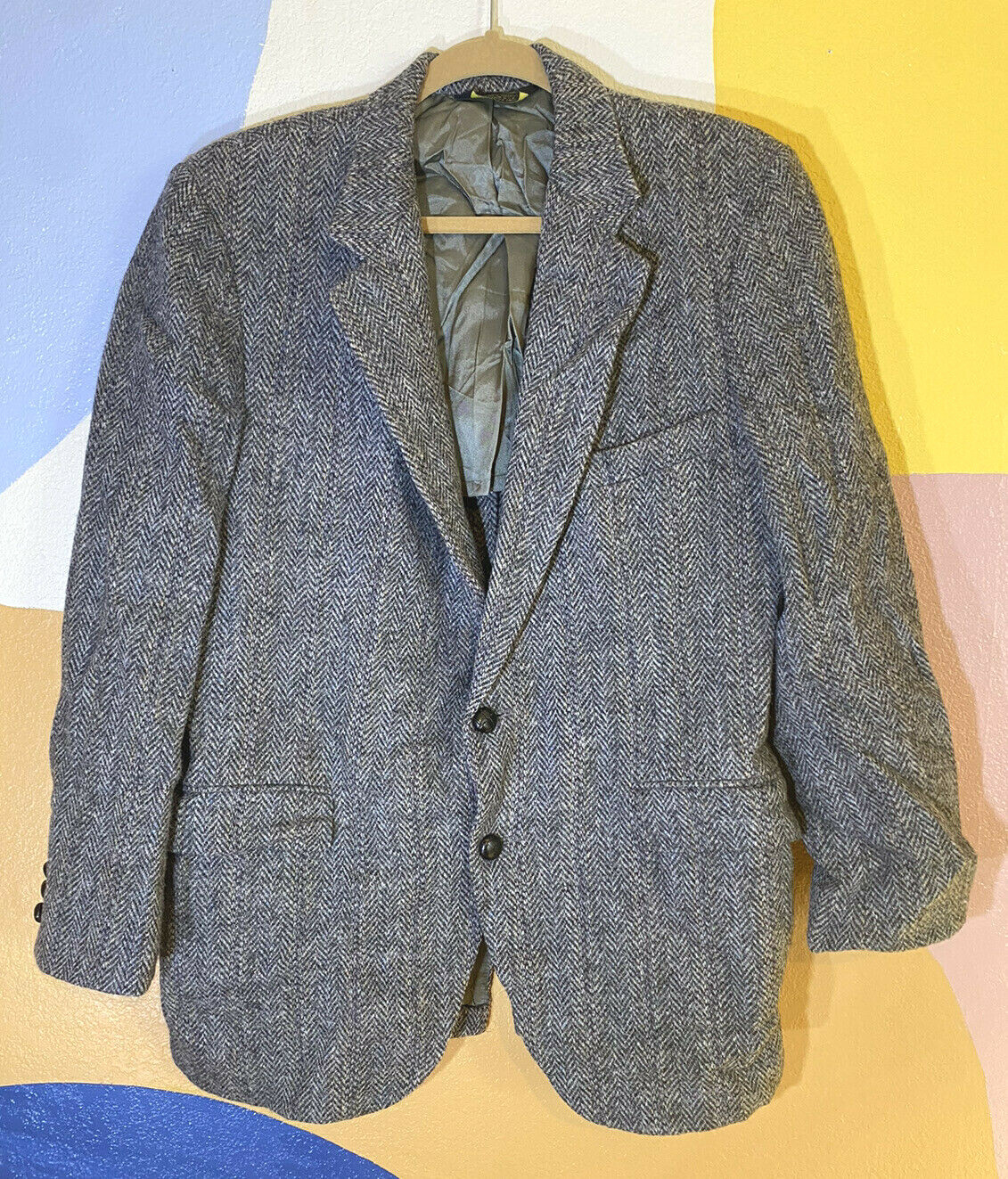 Vintage Stafford Harris Tweed Virgin Scottish Wool Gr… Gem