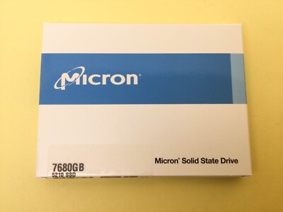 Micron 5210 ION 7.68TB SATA 6Gb/s QLC 2.5'' Enterprise SSD MTFDDAK7T6QDE New