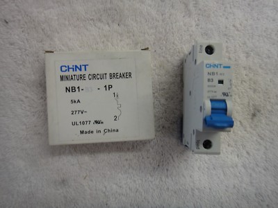 NIB CHINT Circuit Breaker 3A 1 Pole         NB1-B3-1P