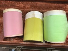 vintage rayon 4" taffeta ribbon 1yd made in USA
