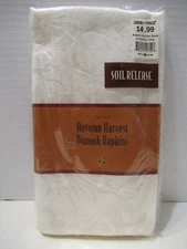 Linens 'N Things Autumn Harvest Damask Napkins w/Soil Release Set of 4-17"x17"