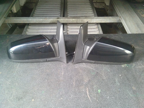 ZAFIRA B VXR GENUINE GM ELECTRIC WING DOOR MIRRORS BLACK COVERS PAIR