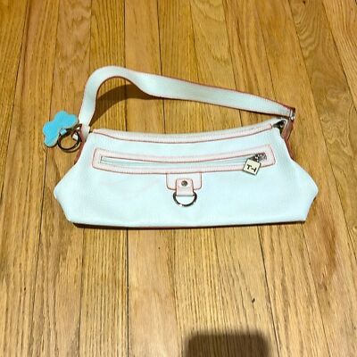 Tommy Hilfiger White Faux Leather Mini Purse