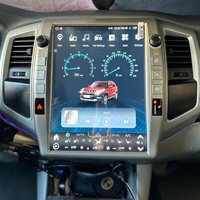 13'' Vertical Screen Apple Carplay Stereo Car Radio For Toyota Tundra 2014-2021