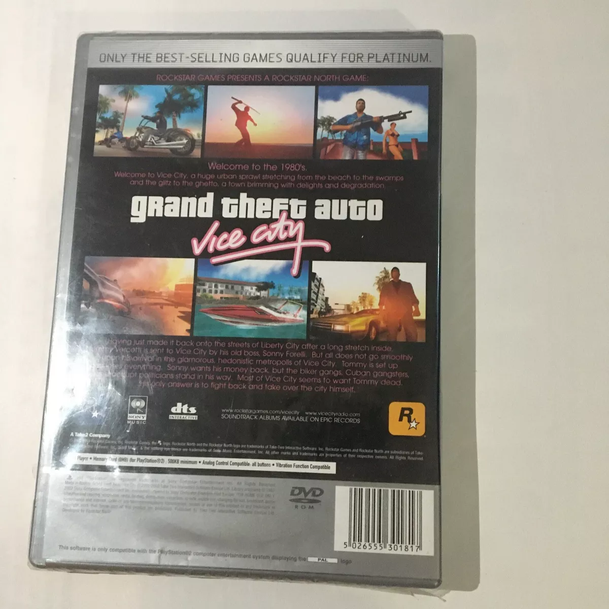 Grand Theft Auto Liberty City Stories PS2 (Platinum) PAL *Manual