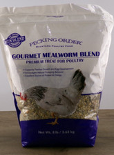 Pecking Order Gourmet Mealworm Blend 8lb Bag, BB 9/23/2024, New