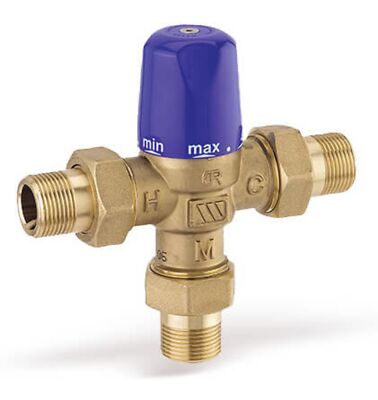 Watts | Thermostatischer Brauchwassermischer mit Rückflussverhinderer, 3/4'' AG