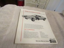 Vintage Lincoln Mercury 1973 Capri V-6 OEM New Car Sales Brochure Sheet NOS