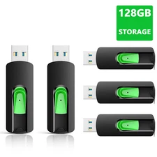 128GB Flash Drive USB 2.0 Thumb Drive Memory Stick Pen Drive for Video Music Lot