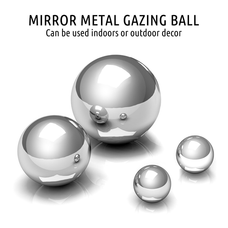 6 Pcs Disco Balls Shiny Hollow Gazing Mirror Garden Reflector eBay